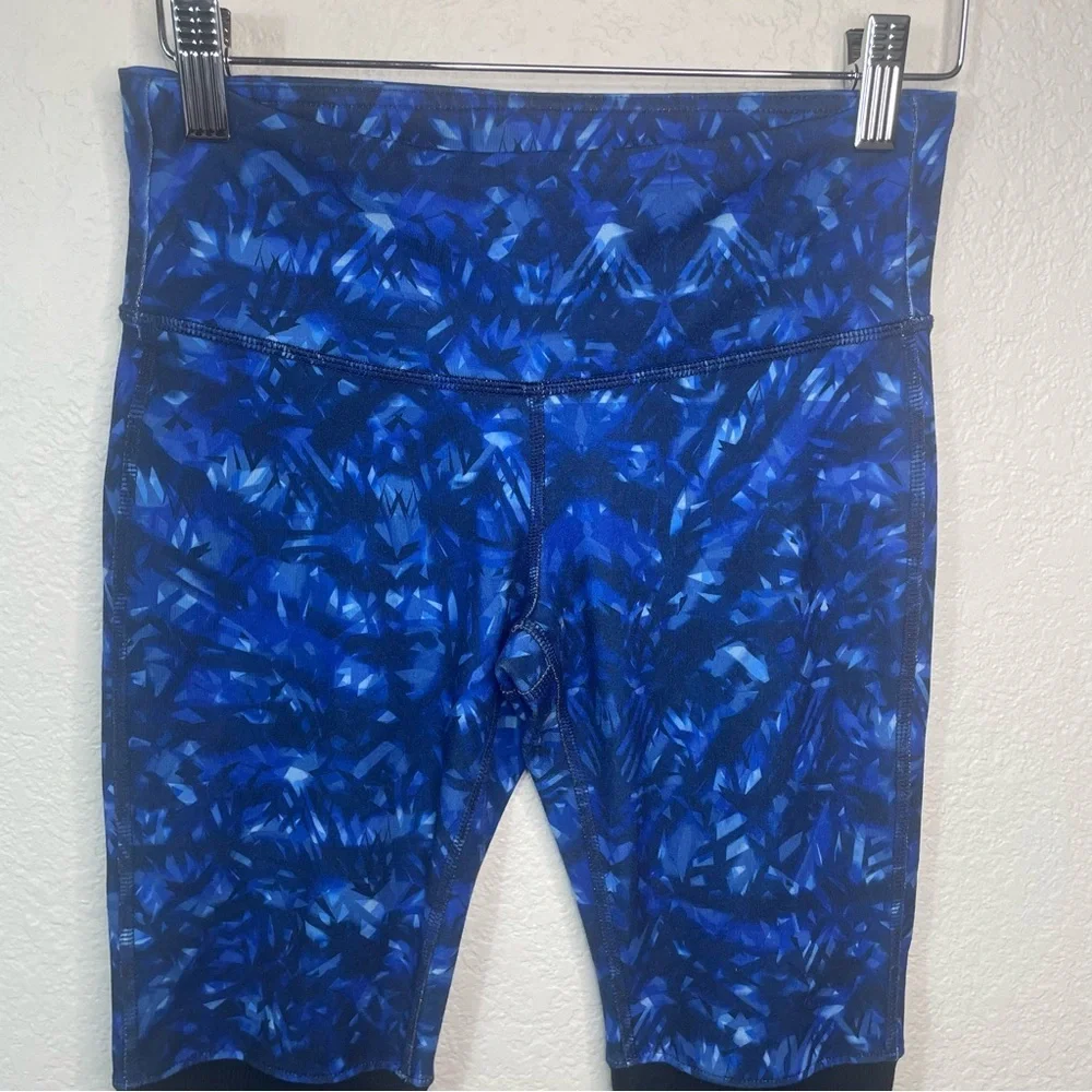 Alo Goddess Ribbed Leg‎ Warmer Legging Blue Kaleidoscope Black Sz XXS Yoga Pants